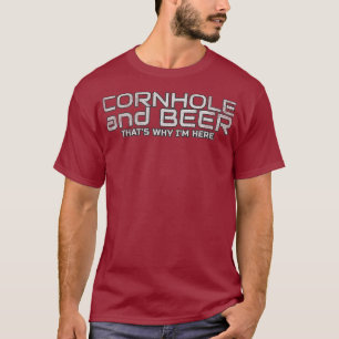 コーンホールビールコーンホールバッグバーおもしろいパーティー Tシャツ