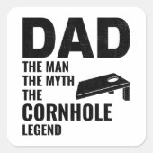 コーンホールビーンバッグトスアウトドアパパファーザーズ・デイ スクエアシール (正面)