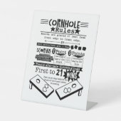 コーンホールルール 台座サイン (正面)