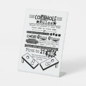 コーンホールルール 台座サイン (正面)