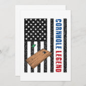 コーンホールレジェンドUSA 招待状 (正面/裏面)