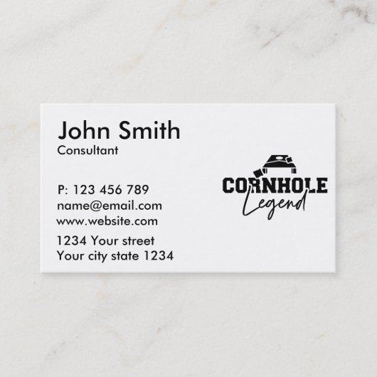コーンホール凡例 名刺 (正面)