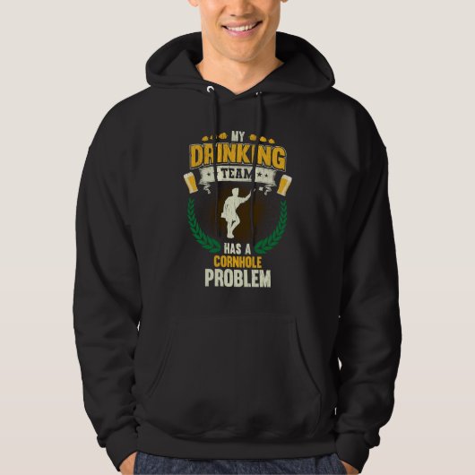 コーンホール大好き!冗談で飲み会 コーンホール Tシャツ (正面)