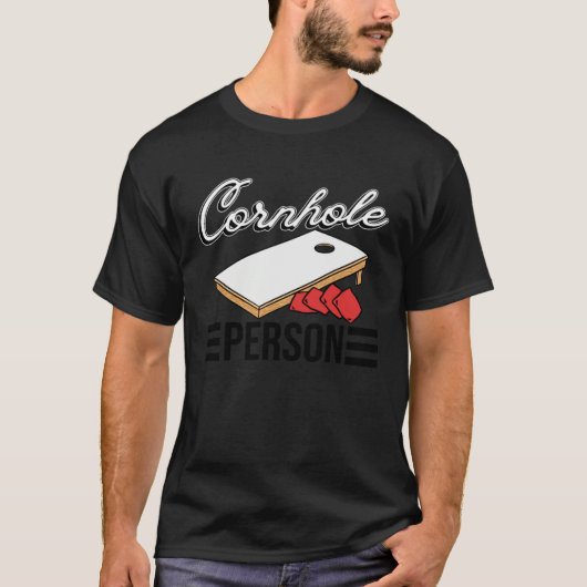 コーンホール好き コーンホール Tシャツ (正面)
