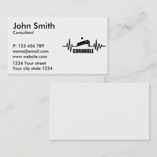 コーンホール心拍 名刺 (正面/裏面)