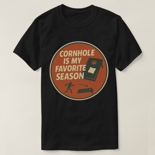 コーンホール愛好家のユーモア Tシャツ (デザイン正面)