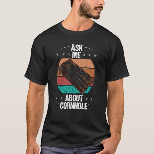 コーンホール頼プレイ選手トーサー投げコルン Tシャツ (正面)
