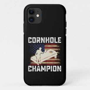 コーンホール チャンピオン アメリカ国旗 USA 7月4日 iPhone 11 ケース