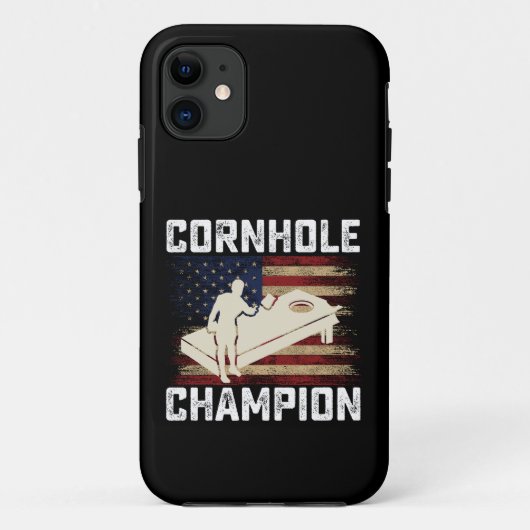 コーンホール チャンピオン アメリカ国旗 USA 7月4日  Case-Mate iPhoneケース (裏面)