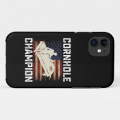 コーンホール チャンピオン アメリカ国旗 USA 7月4日  Case-Mate iPhoneケース (裏面(横))
