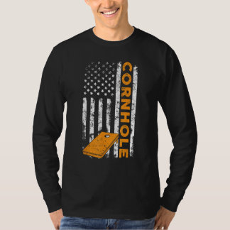 コーンホール USA フラッグ 愛国心_1 Tシャツ