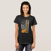 コーンホール USA フラッグ 愛国 Tシャツ (正面フル)