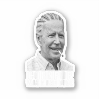 コーンポップ・アートのは悪いバイデン氏だったおもしろい シール