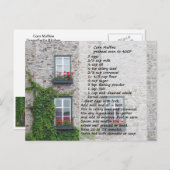 コーンマフィンレシピはがき ポストカード (正面/裏面)