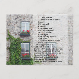 コーンマフィンレシピはがき ポストカード