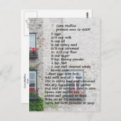 コーンマフィンレシピはがき ポストカード (正面/裏面)