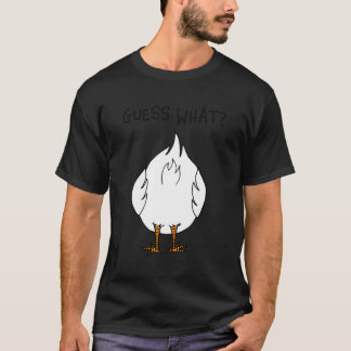 コーンママのダジャレ当てゲーム W ニワトリのお尻 Tシャツ