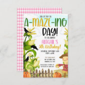 コーンメイズガールズ誕生日招待状 招待状 (正面/裏面)