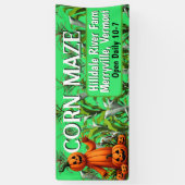 コーンメイズ秋シーズンファームおもしろいサイン 横断幕 (縦)