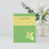 コーンロースト招待状 ポストカード (スタンド正面)