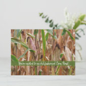 コーンロースト、トウモロコシ秋のトウモロコシの畑 招待状 (スタンド正面)