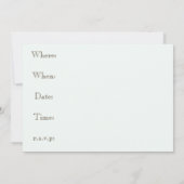 コーンロースト、フィールドオブコーンオータム招待状 招待状 (裏面)