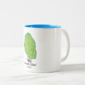 コーンワリス島,カナダの旅行マップ ツートーンマグカップ (正面右)