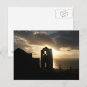 コーンワルの夕焼け噴火 ポストカード (正面/裏面)