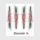 コーンワルの4つのせん毛(エリカ迷走者) – 輪郭 シール (シート)