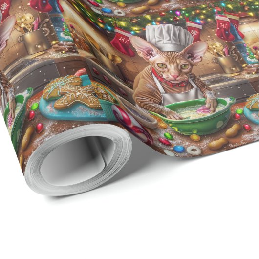 コーンワルレックスホリデーベーキング:フェスティバルクリスマス ラッピングペーパー (ロールコーナー)