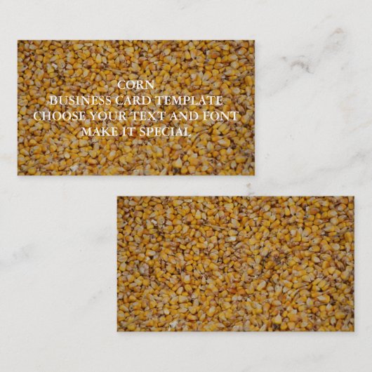 コーン名刺テンプレート 名刺 (正面/裏面)