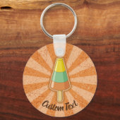 コーン型シャーベットスティックキーチェーン キーホルダー (正面)