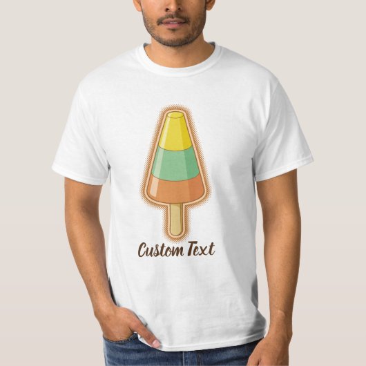 コーン型シャーベットスティック Tシャツ (正面)