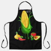 コーン料理キッチンのパーソナライズされたストラッティングイヤー エプロン (正面)