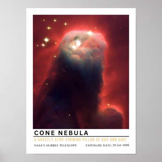 コーン星雲 宇宙 教育 ポスター (正面)