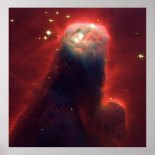 コーン星雲NGC 2264撮影ハッブル望遠鏡 ポスター