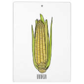 コーン漫画イラストレーション クリップボード (裏面)