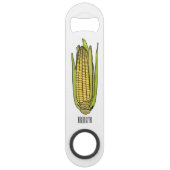 コーン漫画イラストレーション スピード栓抜き (裏面)