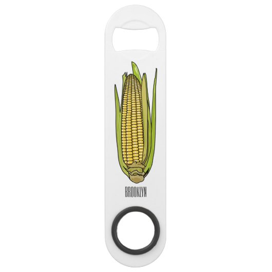 コーン漫画イラストレーション スピード栓抜き (正面)