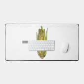 コーン漫画イラストレーション デスクマット (キーボード&マウス)