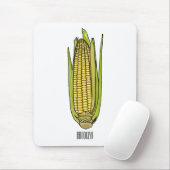 コーン漫画イラストレーション マウスパッド (マウス)