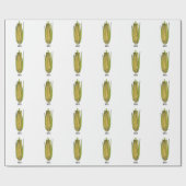 コーン漫画イラストレーション ラッピングペーパー (フラット)