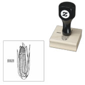 コーン漫画イラストレーション ラバースタンプ (押印)