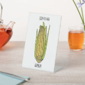 コーン漫画イラストレーション 台座サイン (インサイチュ)