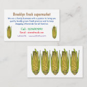 コーン漫画イラストレーション 名刺 (正面/裏面)