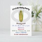 コーン漫画イラストレーション 招待状 (スタンド正面)