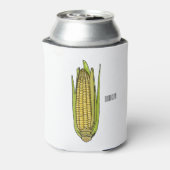 コーン漫画イラストレーション 缶クーラー (缶裏面)