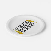 コーン犬 ペーパープレート (アングル)