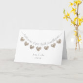 コーン結婚ワル語 カード (黄色い花)