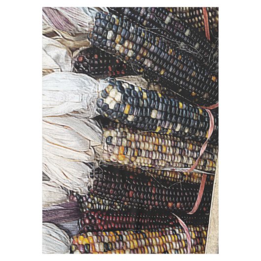 コーン絵を描 テーブルクロス (正面)